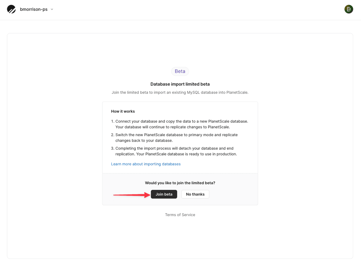 DigitalOcean database migration guide — Documentation