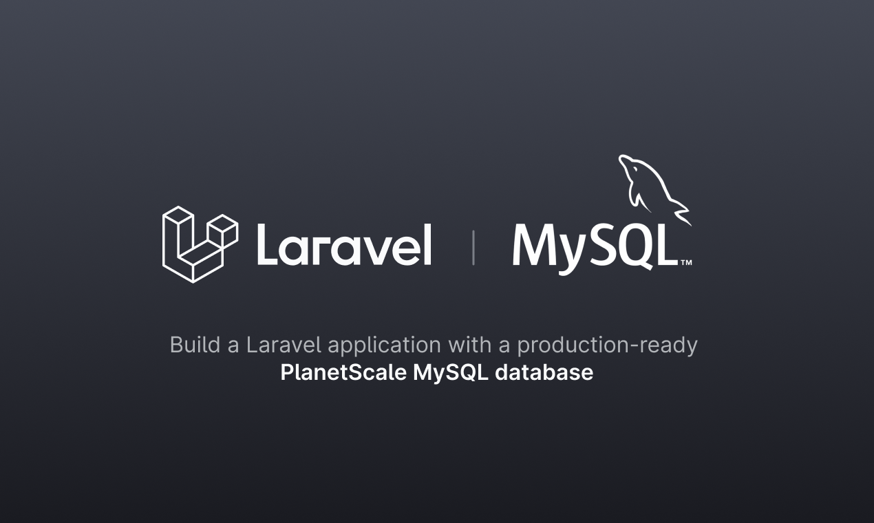 Build a Laravel application with a MySQL database