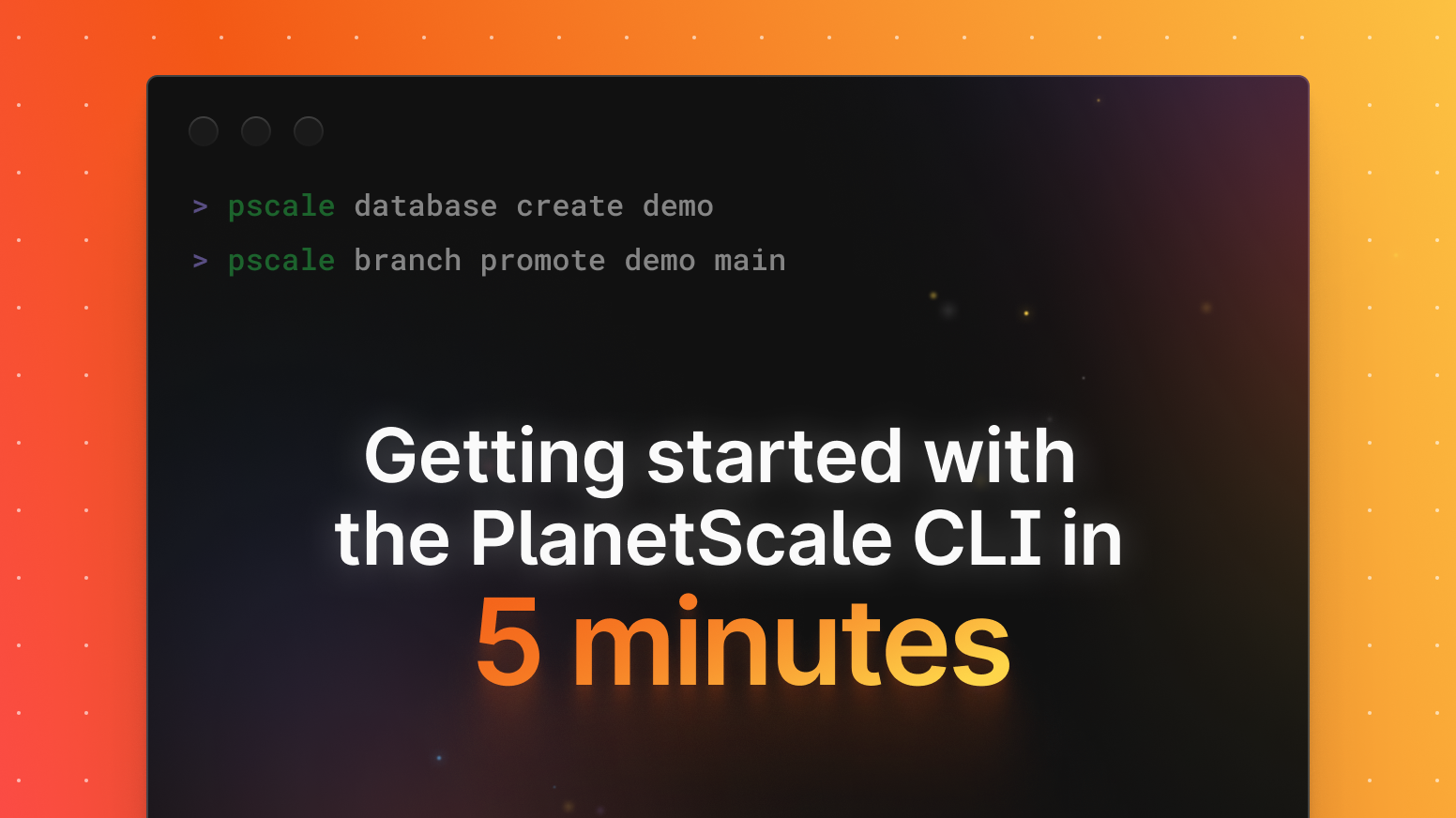 Getting started with the PlanetScale CLI