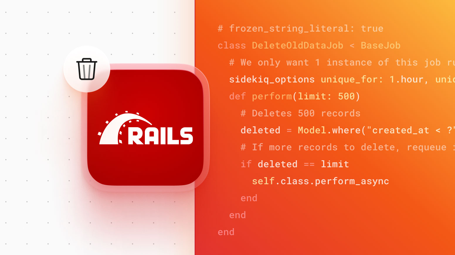 Ruby on Rails: 3 tips for deleting data at scale