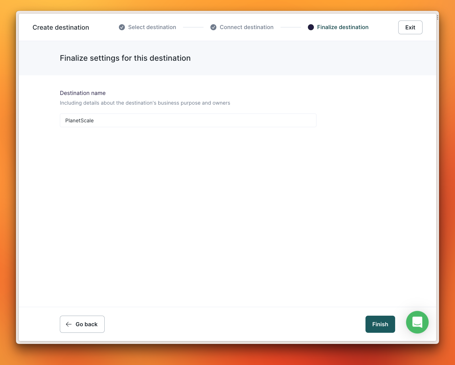 Finalize PlanetScale destination