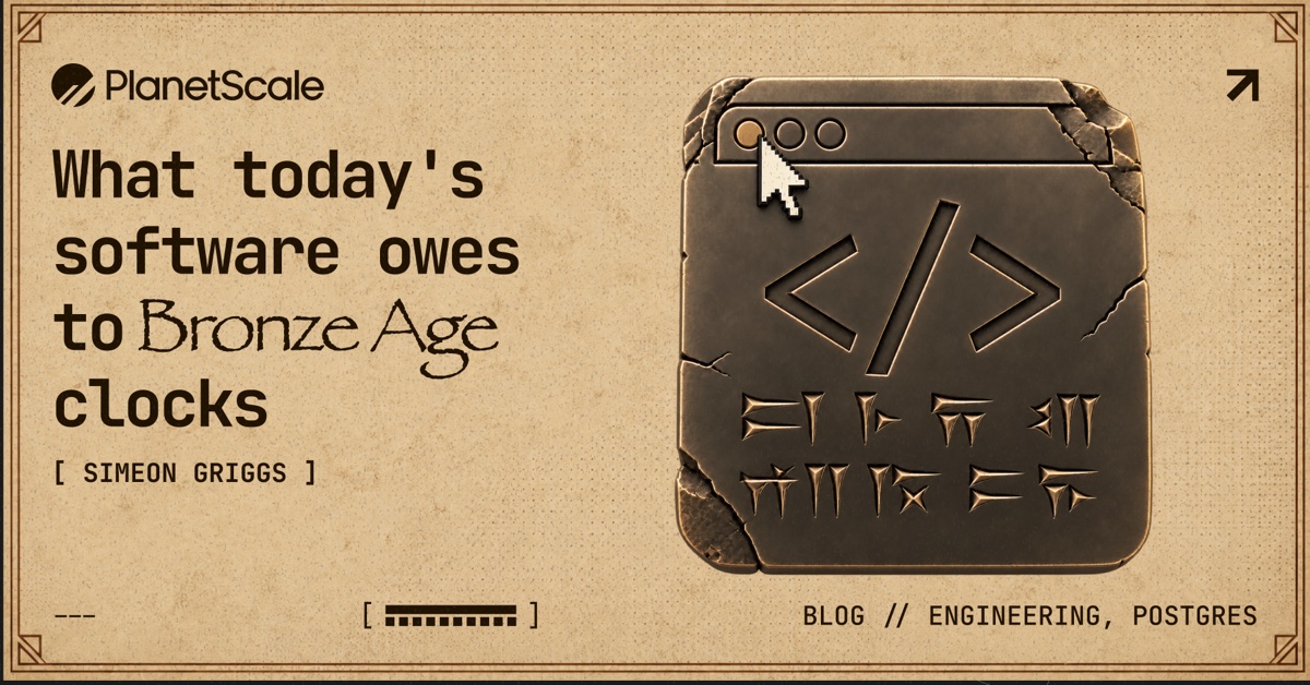 What today's software owes to Bronze Age clocks