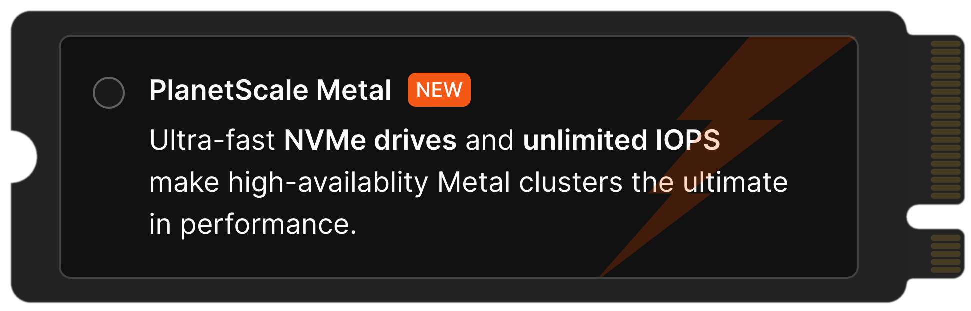 PlanetScale Metal - PlanetScale