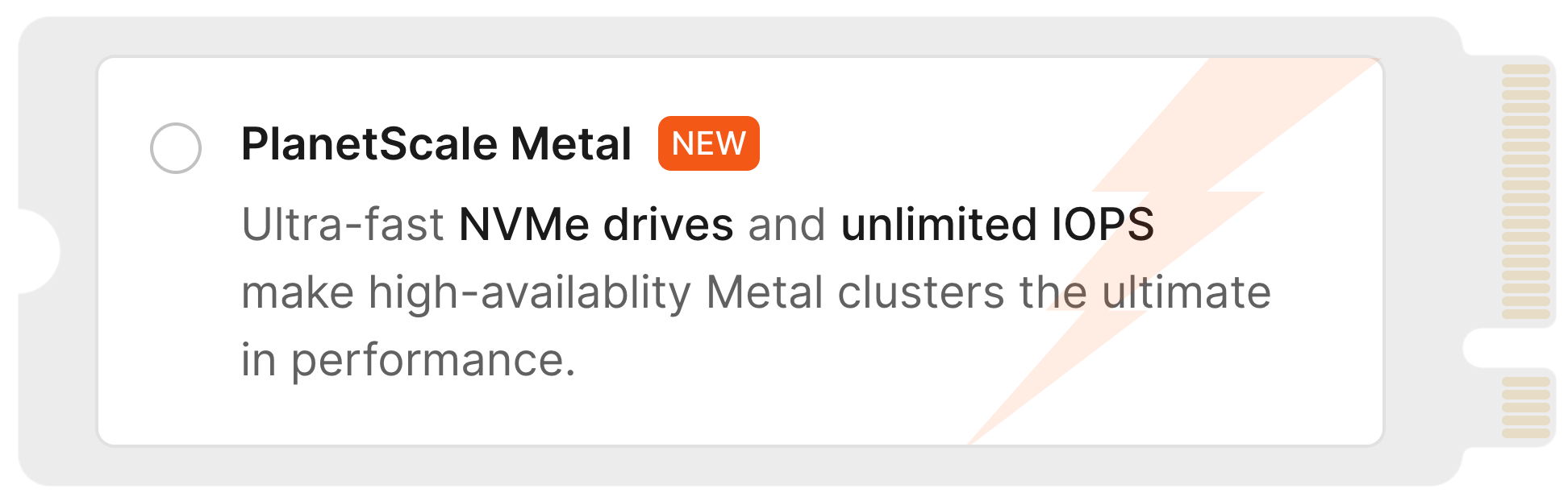 PlanetScale Metal - PlanetScale
