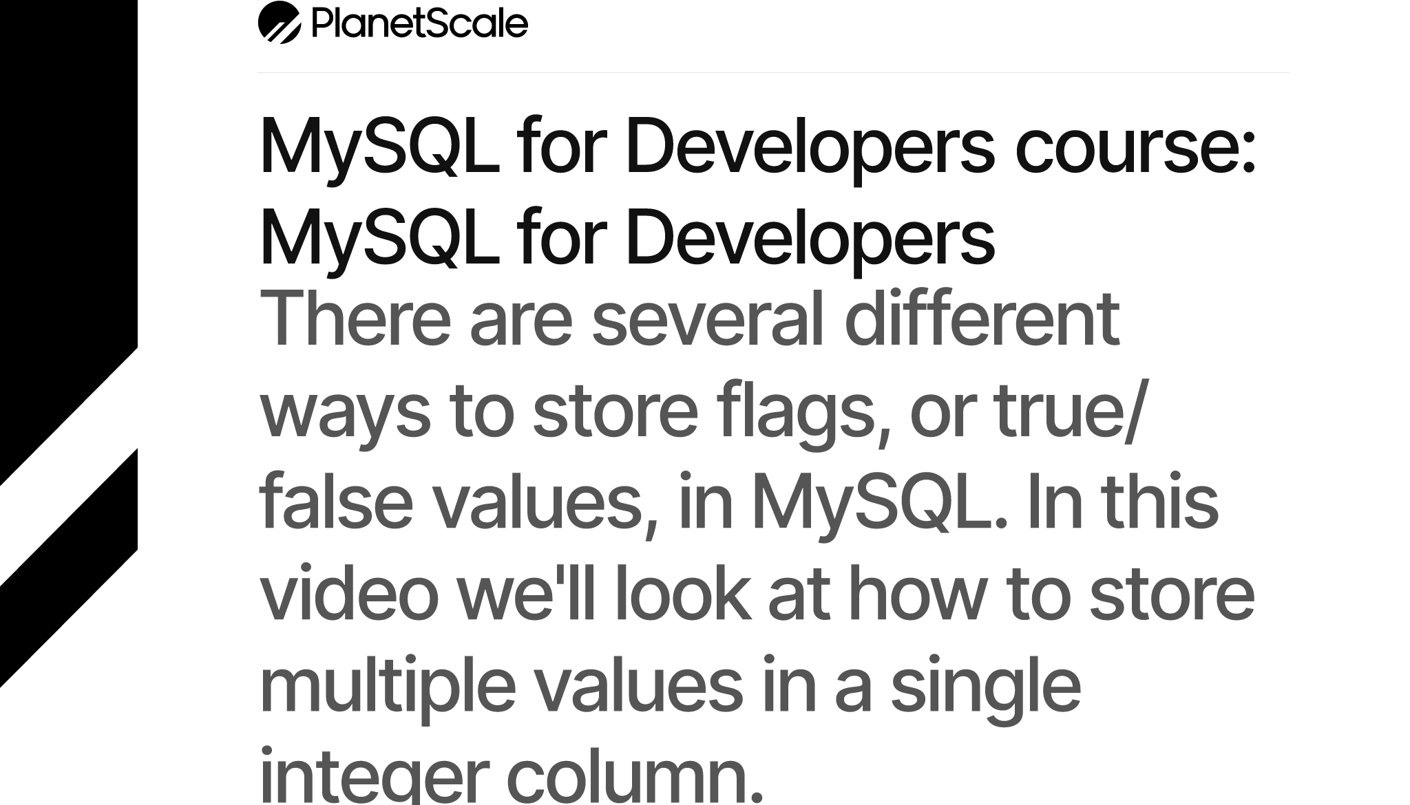 mysql-for-developers-course-mysql-for-developers-planetscale